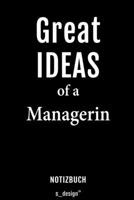 Notizbuch f�r Manager / Managerin: Originelle Geschenk-Idee [120 Seiten liniertes blanko Papier] 1691108596 Book Cover