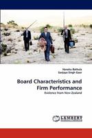 Board Characteristics and Firm Performance 3843363072 Book Cover