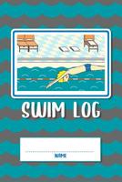 Swim Log: Swimming Logbook For Kids 1083040286 Book Cover