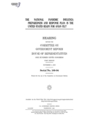 The national pandemic influenza preparedness and response plan: is the United States ready for avian flu? B0848XW7MP Book Cover