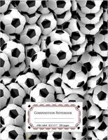 Composition Notebooks Wide Ruled: Soccer Balls Composition Notebook: 8.5 X 11, 110 Pages Lined Writing Paper Book Children's Journal Writing, Boys, Kids, School, Students and Teachers, Office, Home, S 1724310054 Book Cover