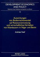 Auswirkungen Von Bodenrechtswandel Auf Ressourcennutzung Und Wirtschaftliches Verhalten Von Kleinbauren In Niger Und Benin 3631347820 Book Cover