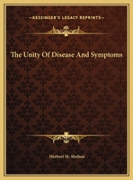 The Unity Of Disease And Symptoms 142531886X Book Cover