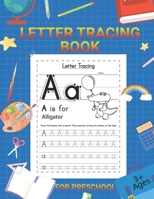 letter tracing book for preschool: Number tracing books for kids ages 3-5,My First Learn to Write Workbook:Practice for Kids with Pen Control, Line ... Handwriting Practice workbook for kids B09TF9C3CX Book Cover