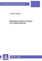 Mikrooekonomische Analyse Von Organisationen 3631453558 Book Cover
