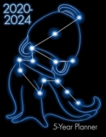 2020-2024 5-Year Planner: Aquarius Zodiac 60 Month Calendar Yearly Goals With Contacts Birthday Lists Large 1696261422 Book Cover