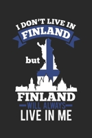 I Don'T Live In Finland But Finland Will Always Live In Me: notebook/diary/taskbook/120 pages/blank pages,6x9 inch 1688100784 Book Cover