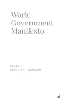 World government Manifesto 2 1304619761 Book Cover