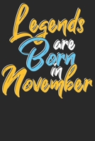 Legends are born in November: Wochenplaner Januar bis Dezember 2020 - 1 Woche auf einen Blick - DIN A5 Monatsplaner Jahresplaner Jahr Terminplaner Checklisten & Notizen Legenden sind imWochenplaner No 1678465844 Book Cover