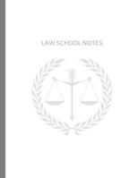 Law School Notes: Study Notebook w/Cornell Style Notetaking, Weekly Reading Schedule, Assignments, and Case Study Briefing 16 Week Full Semester for Law Students 1074775422 Book Cover