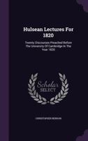 Hulsean Lectures for 1820 1147025975 Book Cover