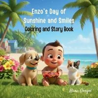 Enzo's Day of Sunshine and Smiles : Coloring and Story Book 1972087258 Book Cover