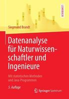 Datenanalyse Fur Naturwissenschaftler Und Ingenieure: Mit Statistischen Methoden Und Java-Programmen 3642376630 Book Cover