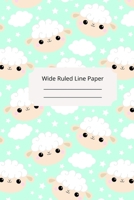Cute Baby Sheep Theme Wide Ruled Line Paper 1674325584 Book Cover