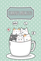 Terminplaner 2020: Jahresplaner von September 2019 bis Dezember 2020 mit Katzen - Planer mit 174 Seiten in wei� im Format A5 mit gl�nzendem Soft Cover. 1706493576 Book Cover