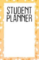 Student Planner: Gifts for Class of 2020 Seniors Teens Daily Diary and Journal Yellow with Seashells Design 1699910464 Book Cover