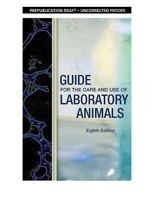 Guide for the Care and Use of Laboratory Animals: Eighth Edition 0309053773 Book Cover