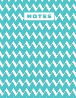 Zigzag Notebook: (Turquoise) B083XTH35W Book Cover