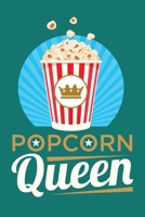 Popcorn Queen: Popcorn Vintage Retro Funny Movie Theatre Film Cinema Lovers Gift 1709798963 Book Cover