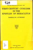 First-century cynicism in the Epistles of Heraclitus (Harvard theological studies) 0891301119 Book Cover