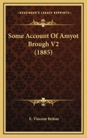 Some Account Of Amyot Brough V2 0548800979 Book Cover