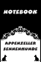 Appenzeller Sennenhunde Notebook: Black and White notebook, Decorative Journal for Appenzeller Sennenhunde Lover: Notebook /Journal Gift, Black and White,100 pages, 6x9, Soft cover, Mate Finish 1674999380 Book Cover