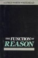 The Function of Reason 0807015733 Book Cover
