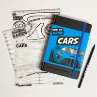 How to Draw CARS Sketchbook & Stencils SET 168564175X Book Cover