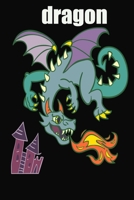 Flying Dragon Notebook: An Adult Coloring Book with Mythical Fantasy Creatures, Beautiful, and Epic Fantasy Scenes for Dragon 1661284388 Book Cover