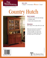 Fine Woodworking's Country Hutch Plan 1600856209 Book Cover