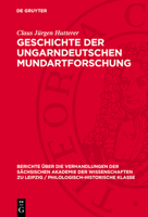 Geschichte Der Ungarndeutschen Mundartforschung 3112778324 Book Cover