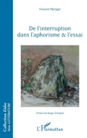 De l'interruption dans l'aphorisme et l'essai (Eidos) (French Edition) 2343228442 Book Cover