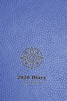 2020 Diary for men: Daily day per page planner for men to record, plan and organise life, work, business meetings and hobbies in a practical way - Blue leather effect with compass cover art design 1676886575 Book Cover