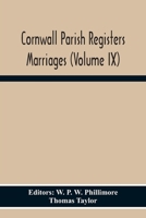 Cornwall Parish Registers Marriages 9354301339 Book Cover