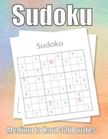 Sudoku Medium to Hard 320 Puzzles: Large Print Sudoku Puzzle Book 320 PAGE B08R81N6DN Book Cover