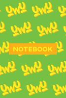 Notebook: Uwu Cuteness Overload Yellow Orange Typography Meme 1091327106 Book Cover