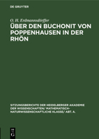 Über Den Buchonit Von Poppenhausen in Der Rhön 311119082X Book Cover