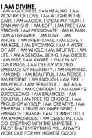 I Am Divine: Affirmations Journal For Women Of All Ages (adult women, teen girls, young girls) - Blank Lined Journal (6x9 - 120 pages) 1727588657 Book Cover