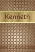 Kenneth Gratitude Journal: Personalized with Name and Prompted. 5 Minutes a Day Diary for Men 1692573489 Book Cover