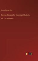 German Classics for American Students: Vol. 2 Die Piccolomini 3385250757 Book Cover