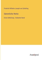 Sämmtliche Werke: Erste Abtheilung - Siebenter Band 3382001624 Book Cover