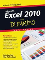 Excel 2010 for Dummies Quick Reference 6070708733 Book Cover