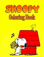 Snoopy Coloring Book B096LWK8ZS Book Cover