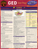 GED Test Prep - Science  Social Studies: a QuickStudy Laminated Reference Guide 1423240367 Book Cover