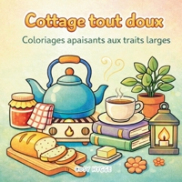 Cottage tout doux: Coloriages apaisants aux traits larges (French Edition) 2322639249 Book Cover