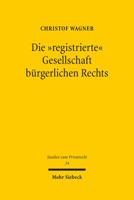 Die 'Registrierte' Gesellschaft Burgerlichen Rechts 3161531485 Book Cover