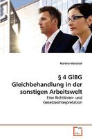 § 4 GlBG Gleichbehandlung in der sonstigen Arbeitswelt 363927489X Book Cover