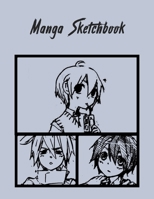 Manga Sketchbook: 100 Blank Pages, 8.5 x 11, Sketch Pad for Drawing, Doodling and Painting Manga and Anime 1671236009 Book Cover