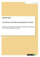 Livelihood and Microenterprises in India 3668338353 Book Cover