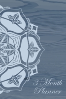 3 Month Planner: Planner with Mandala Designs to Color for Stress Relief - Weekly and Monthly Calendars, Daily Schedule, To-Do Lists, Set Priorities and Goals, Gratitude Log, and Budget Tracker - Blue 1702401049 Book Cover